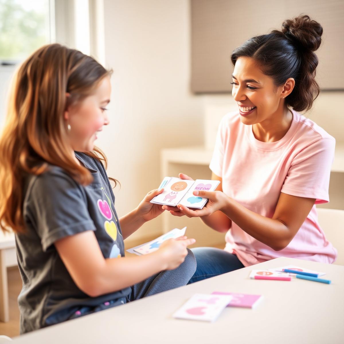 Speech therapy session